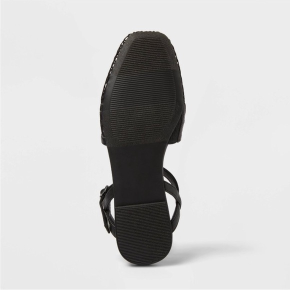 Women's Vanna Fishnet Slingback Flats - A New Day Black 7.5 | Brand New! - Picture 4 of 9